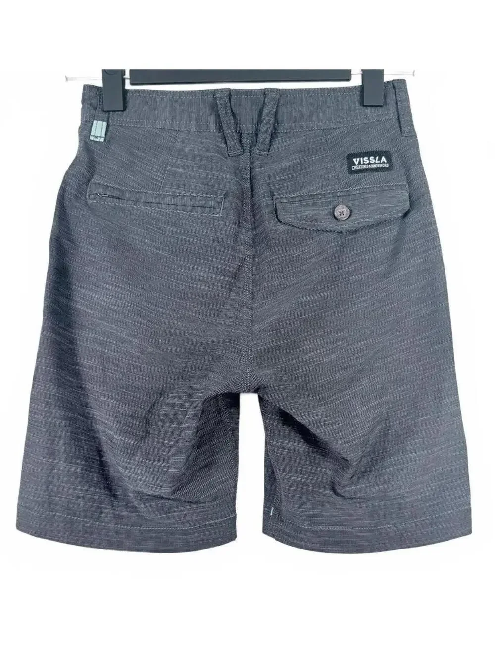 Vissla Fin Rope Hybrid Walkshorts - Boys Size 24 (10-12)‎ Charcoal Heather